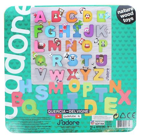 J'adore ABC + Peekaboo Buddies Wooden Puzzle .